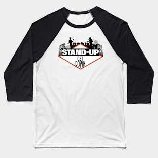 ‘Standup Getdown’ Classic Logo Baseball T-Shirt